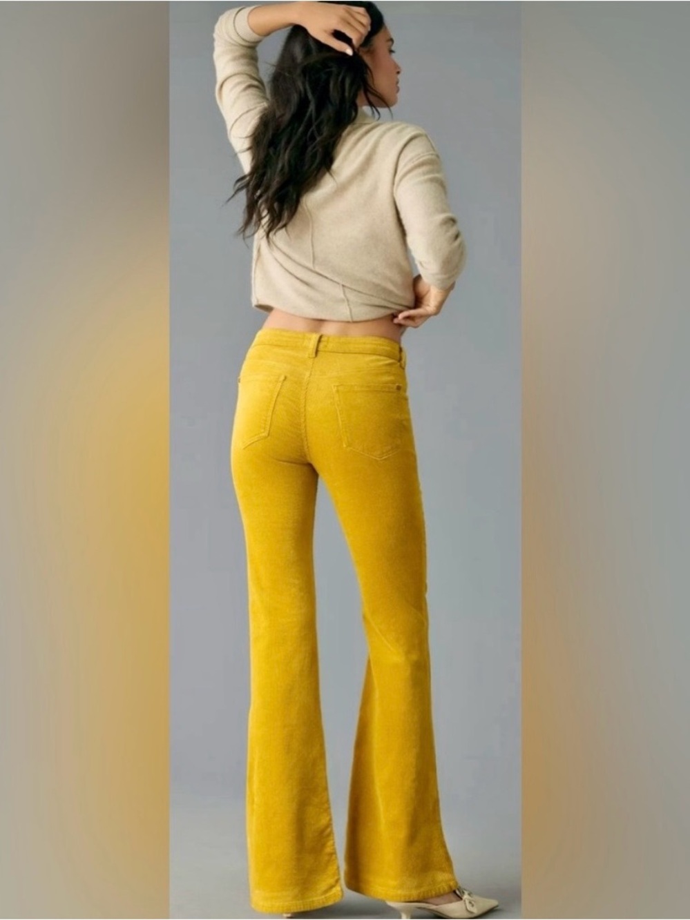 Anthropologie Pilcro The Icon Chop Pocket Low Rise Women’s Corduroy Pant autumn - Picture 3 of 8